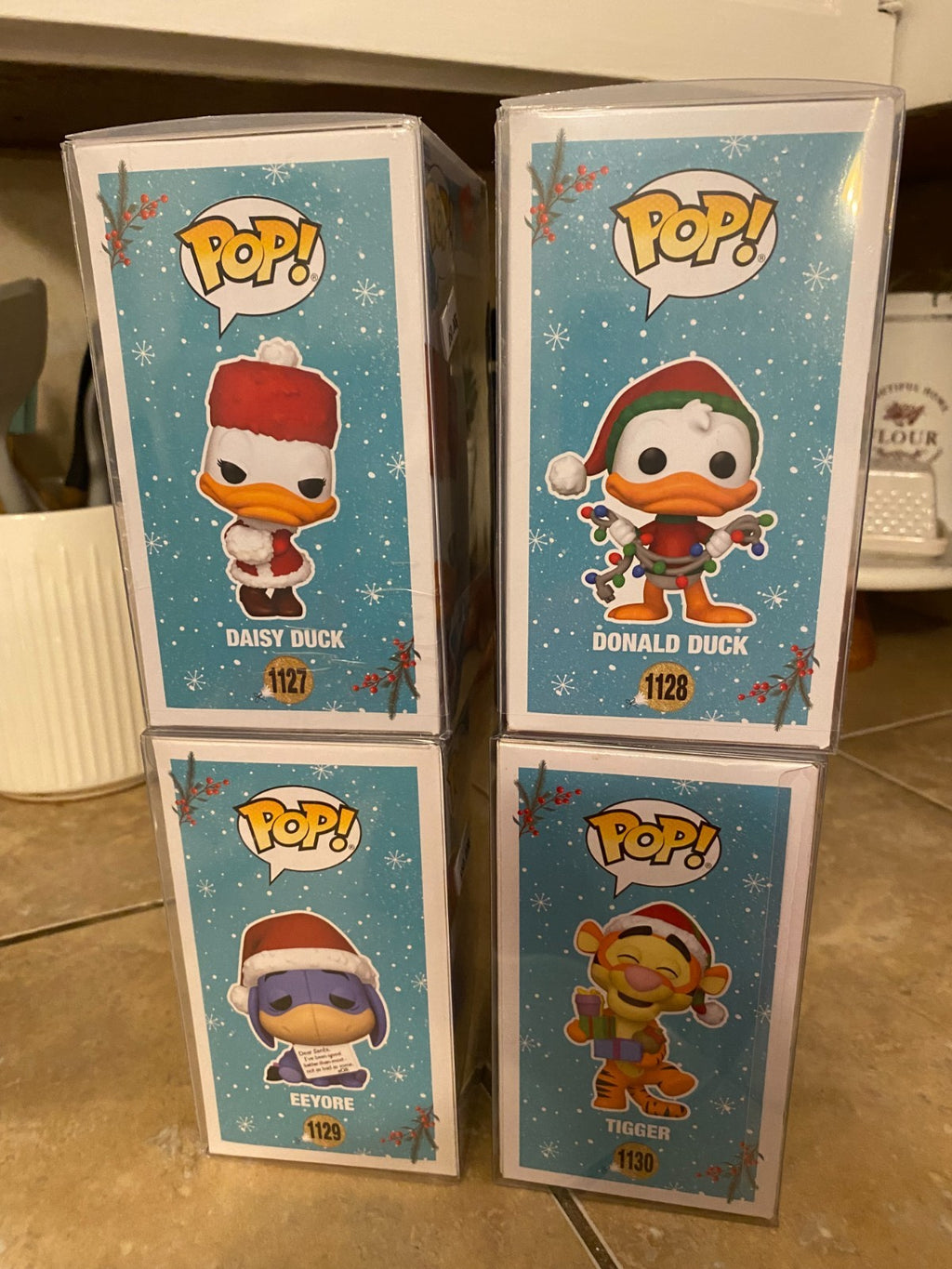 Funko Pop! Set Of 4 Christmas Edition *Disney* 1127,1128,1129&1130 Complete Set
