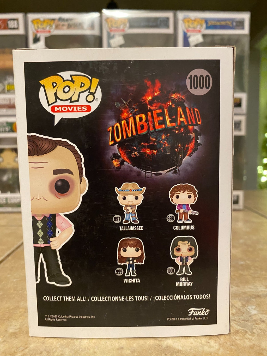 Funko Pop! Zombieland Bill Murray #1000 Limited Chase W/Protector