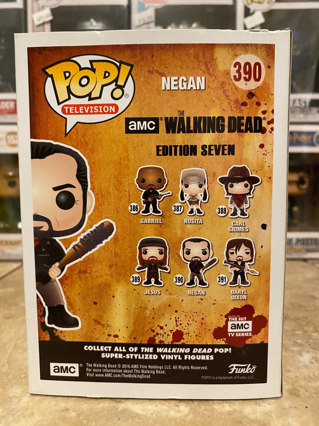 Vaulted Funko Pop! Vinyl: The Walking Dead - Negan #390 w Soft Protector