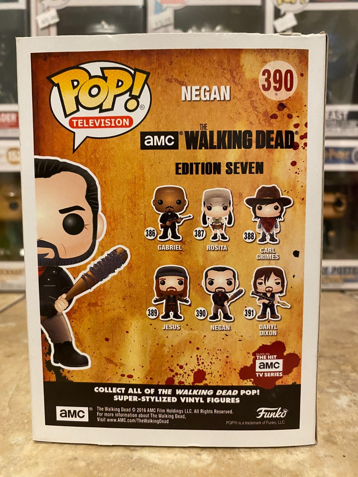 Vaulted Funko Pop! Vinyl: The Walking Dead - Negan #390 w Soft Protector