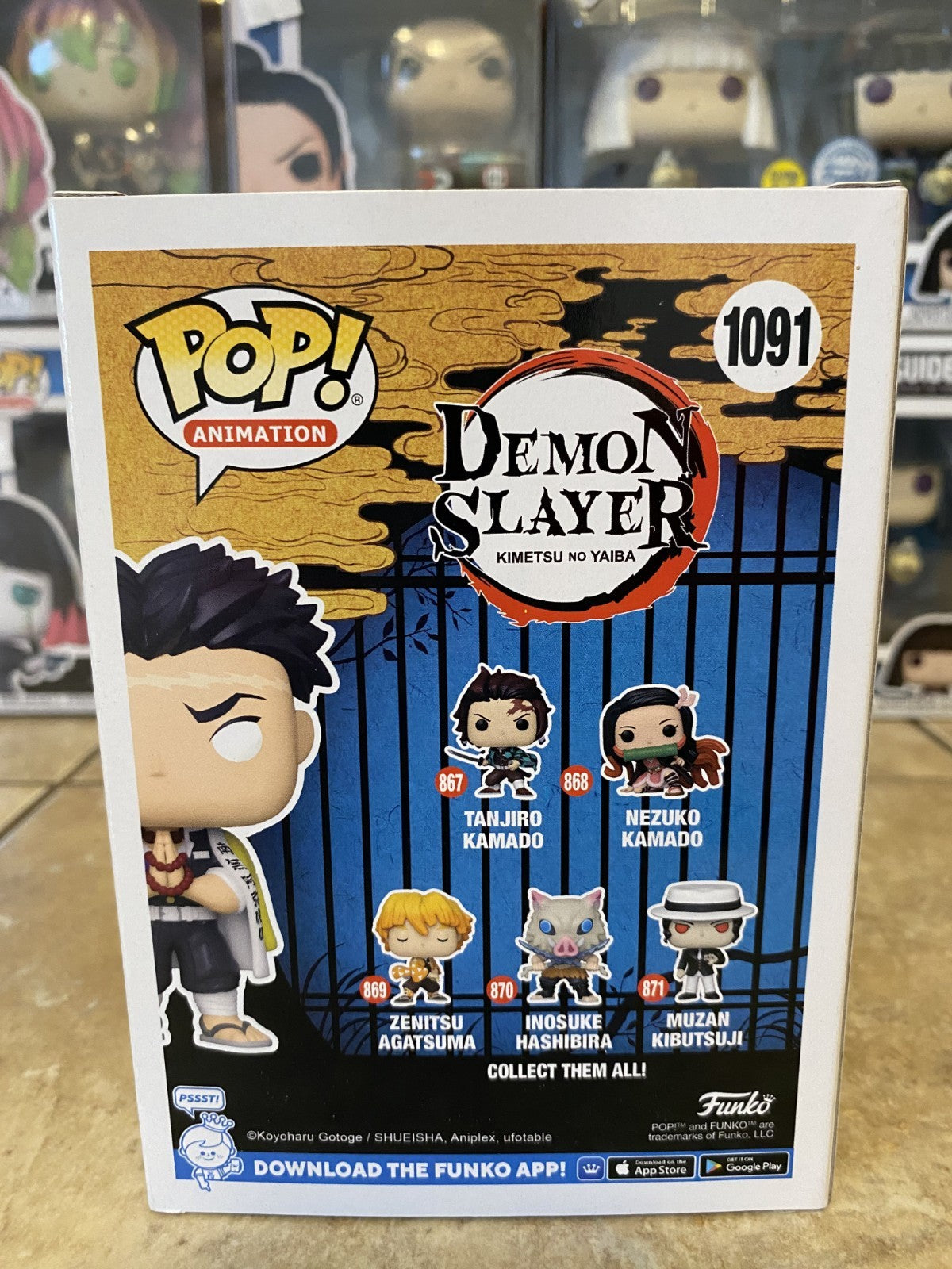 Funko Pop! Demon Slayer #1091 Gyomei Himejima HotTopic Exculsive w/Box Protector