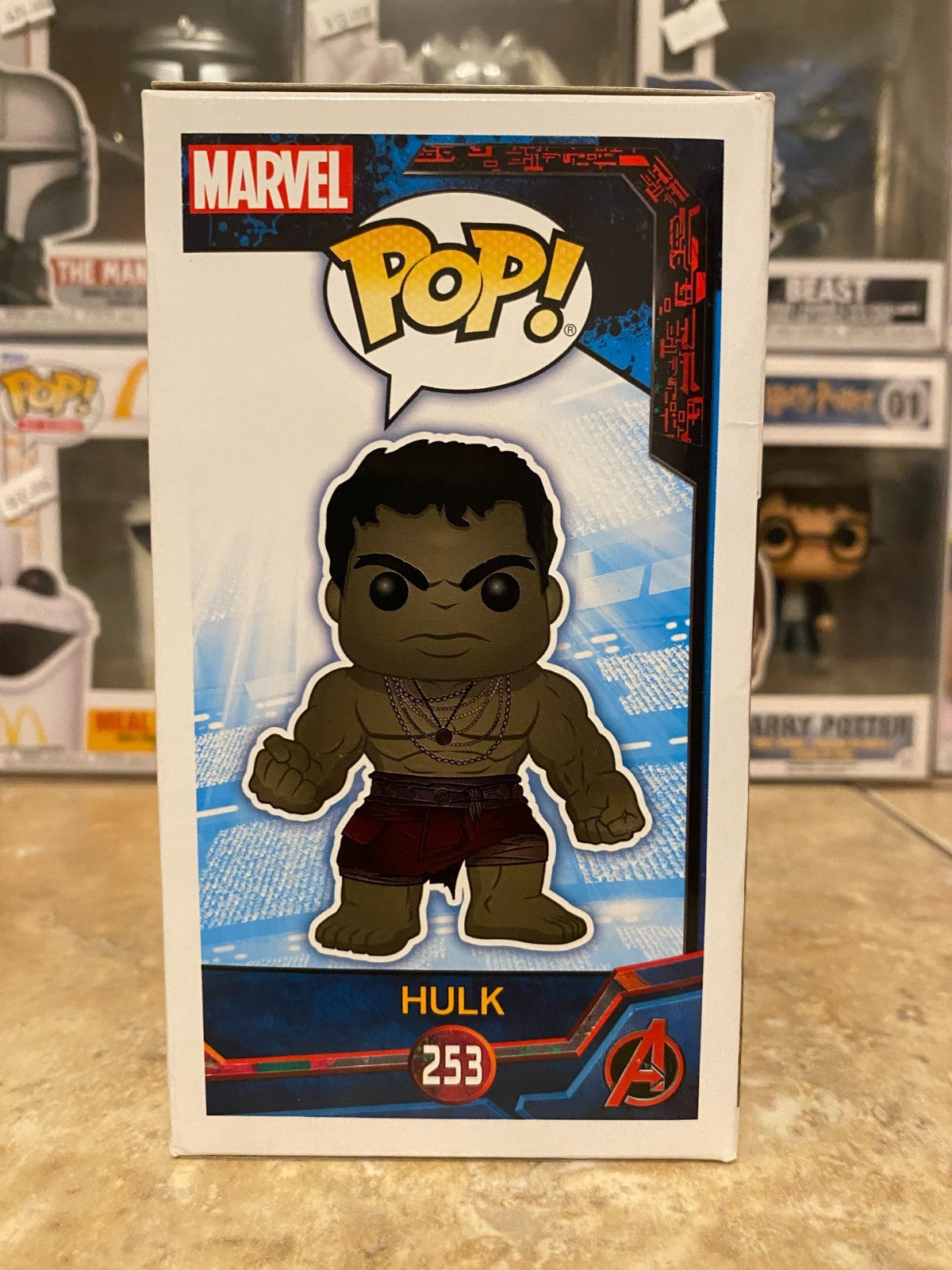 Funko Pop Marvel Thor Ragnarok Hulk 253 (2017 Fall Con) Vinyl Figure w Protector