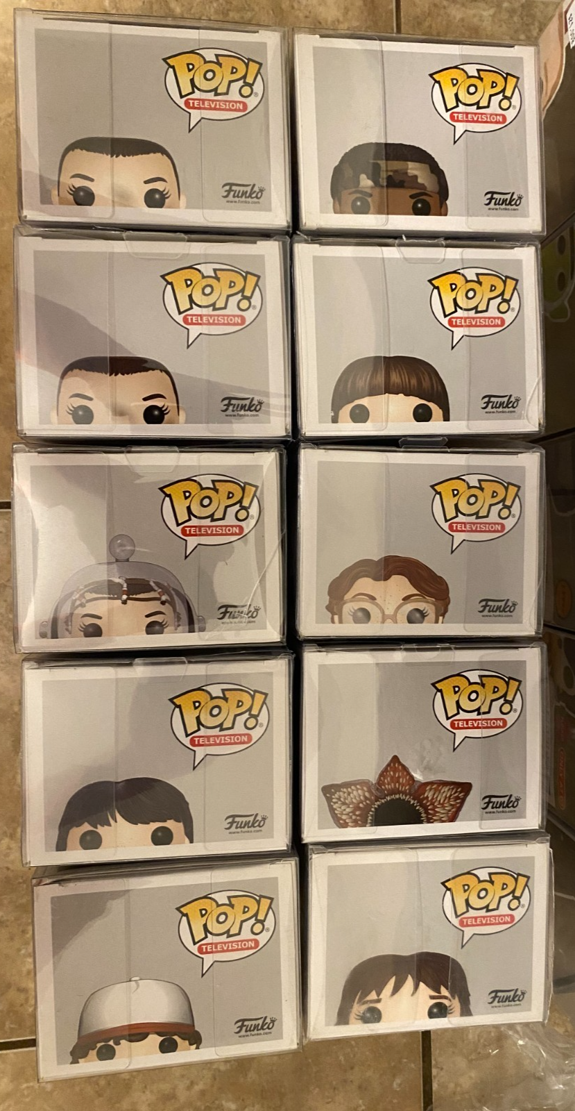 Funko Pop! Stranger Things (Season/Wave #1) Lot of 10 w Protectors
