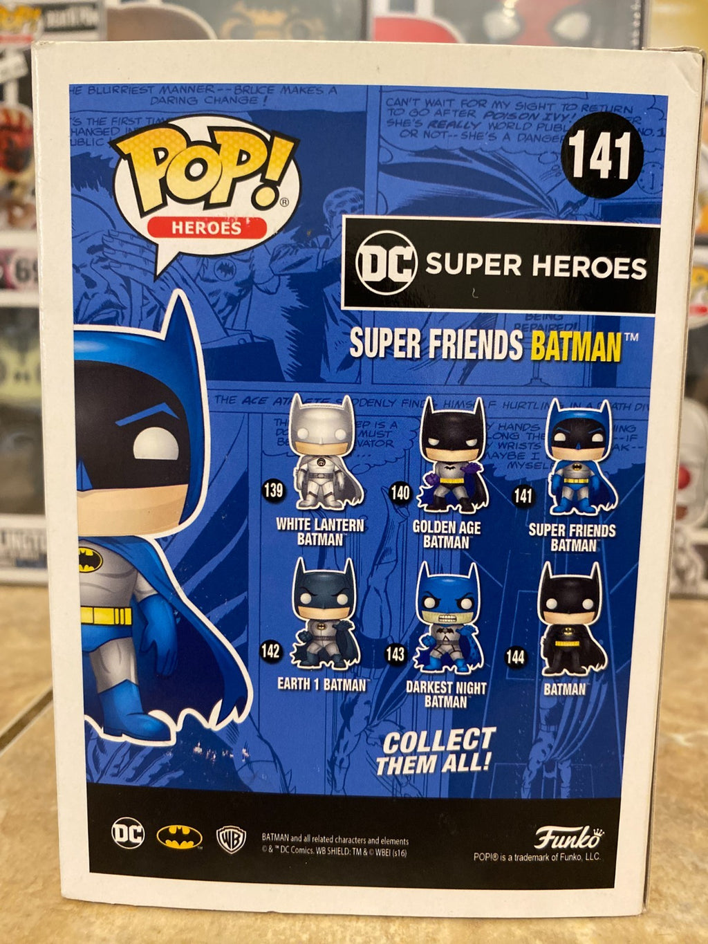 Funko Pop! Vinyl: DC Universe - Super Friends Batman #141 with Protector