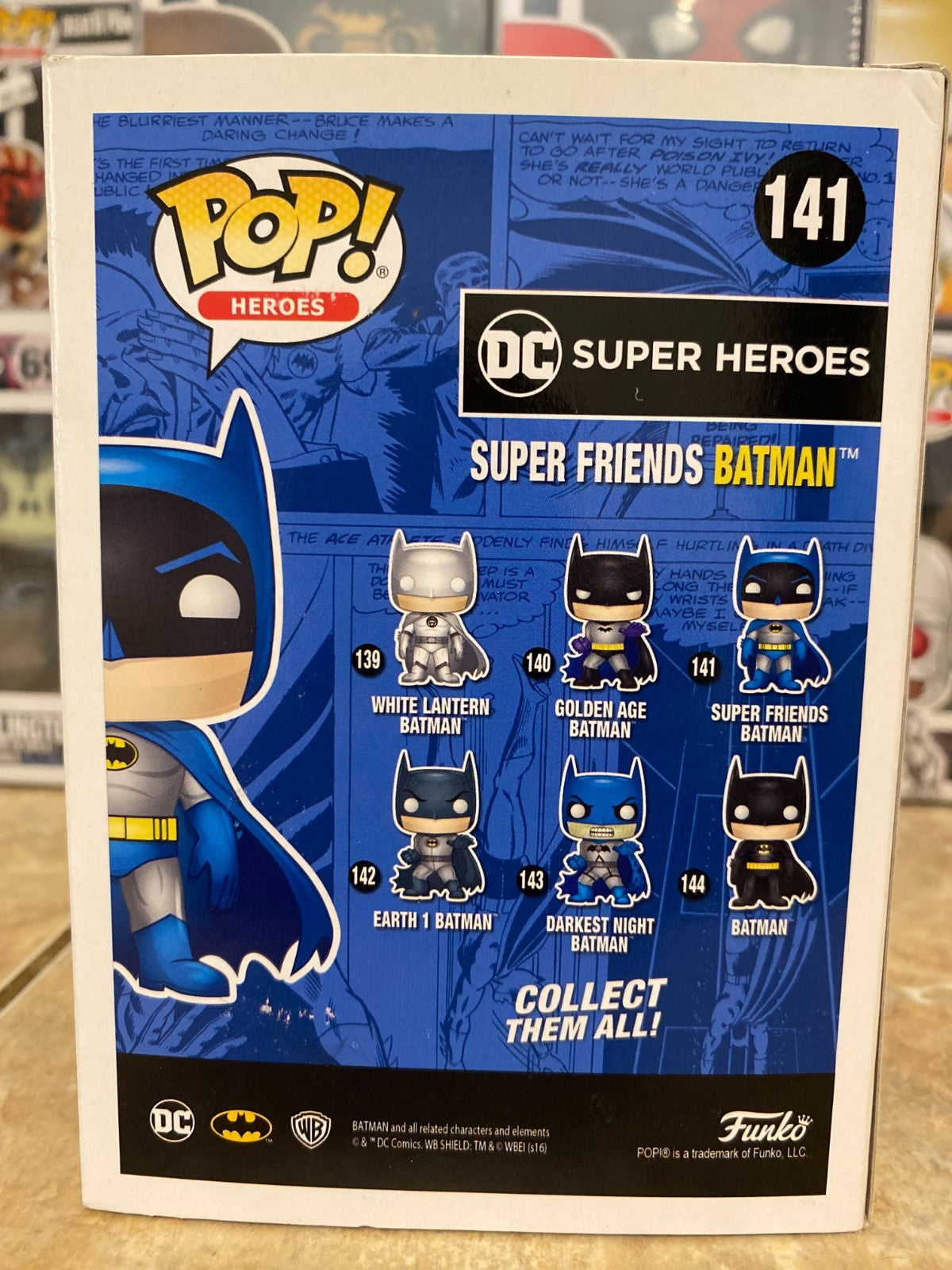 Funko Pop! Vinyl: DC Universe - Super Friends Batman #141 with Protector