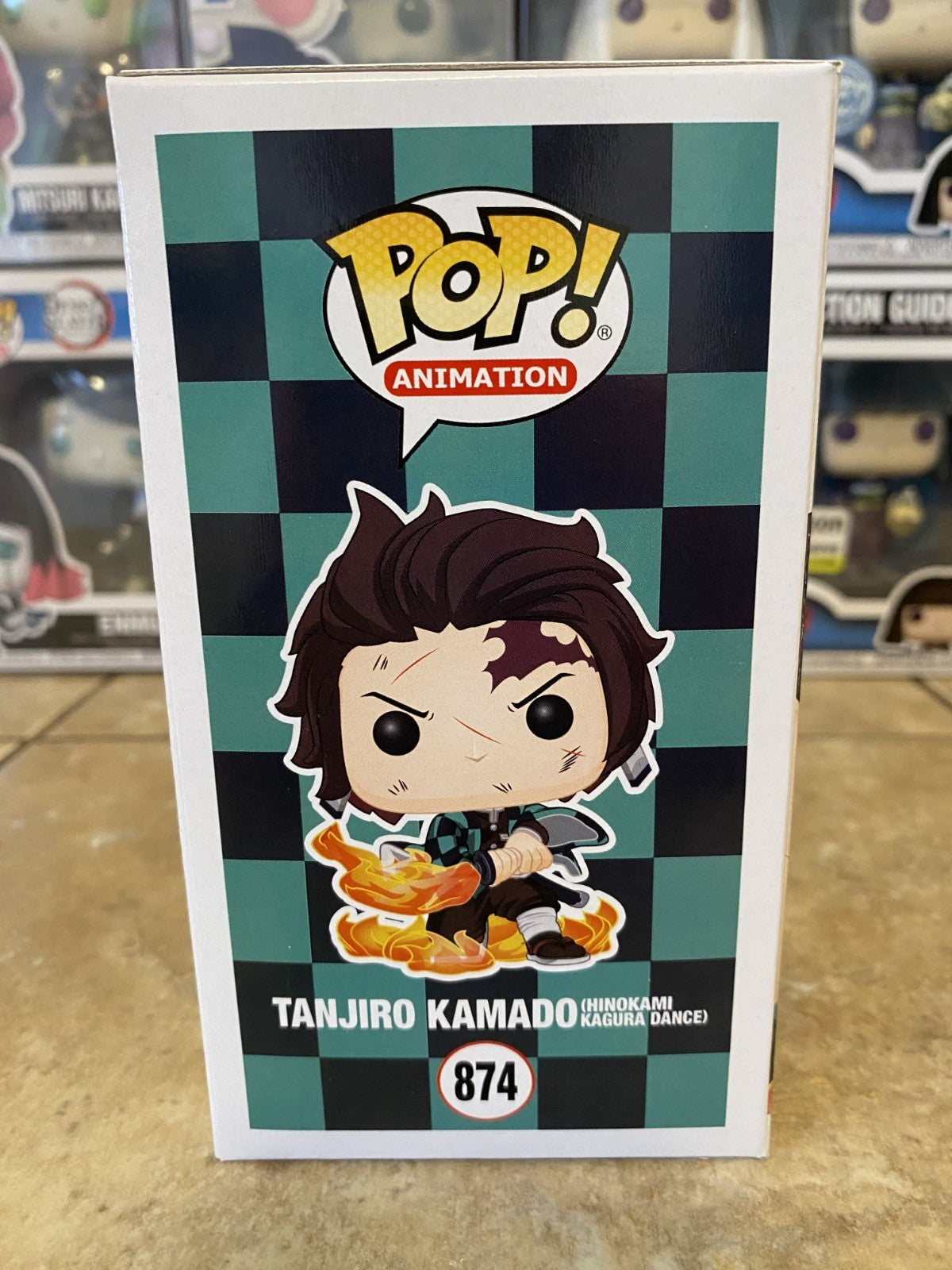 Funko Pop! Demon Slayer #874 Tanjiro Kamado Galactic Exclusive w/Box Protector