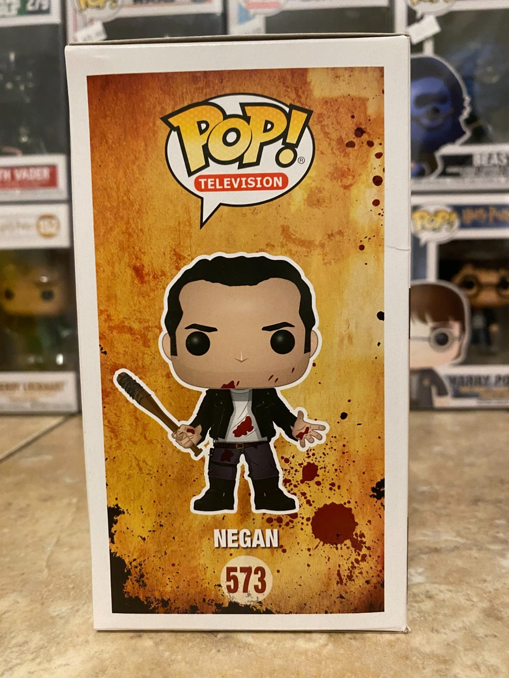 Funko Pop! Vinyl: The Walking Dead - Negan (Clean Shaven) #573 w Protector