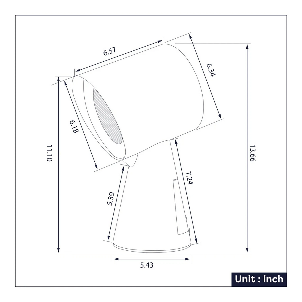 Black Ciarra HOOD TO GO Portable Mini Desktop Range Hood!!
