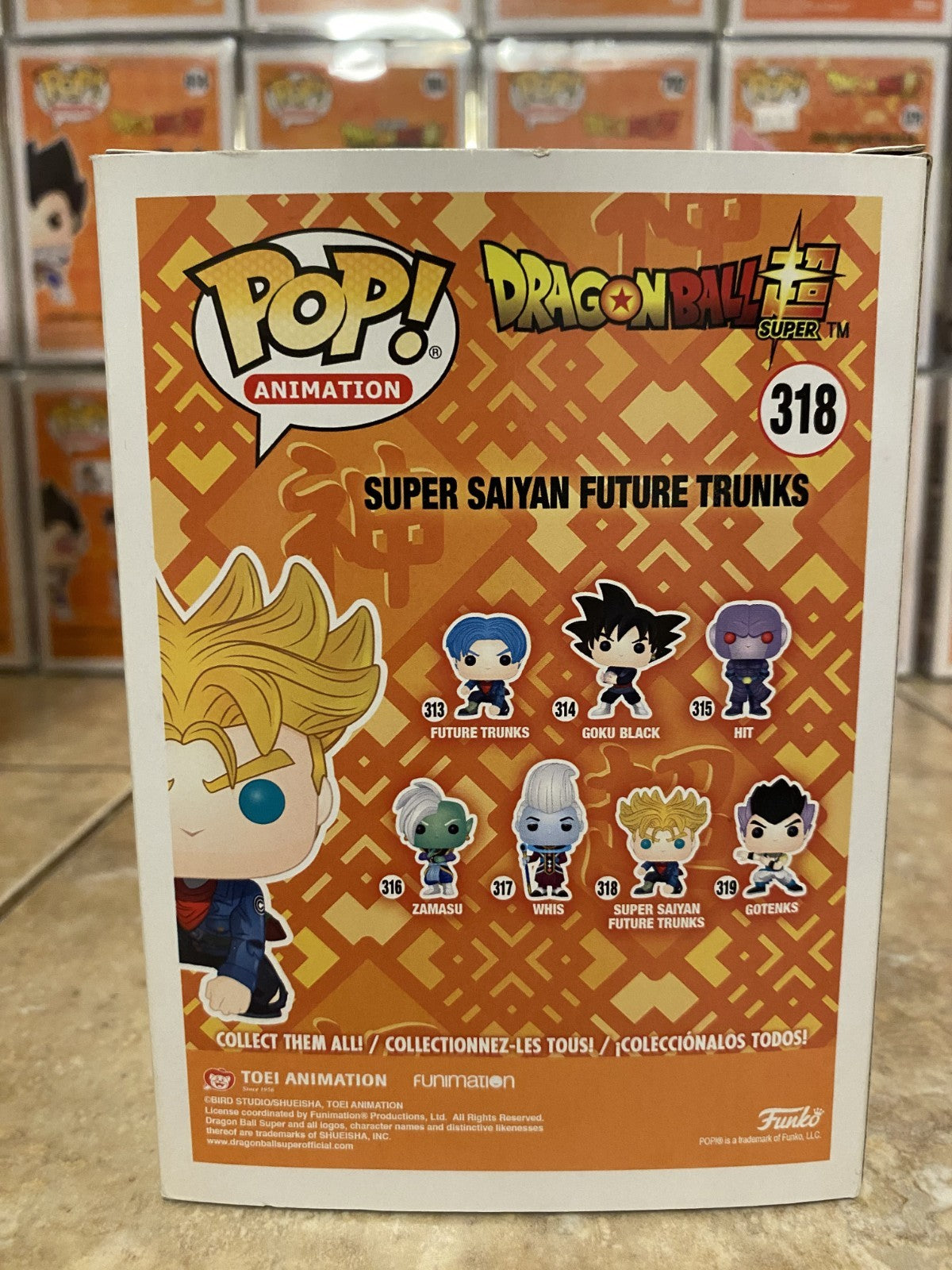 Funko Pop! Dragon Ball Super #318 Super Saiyan Future Trunks w Protector
