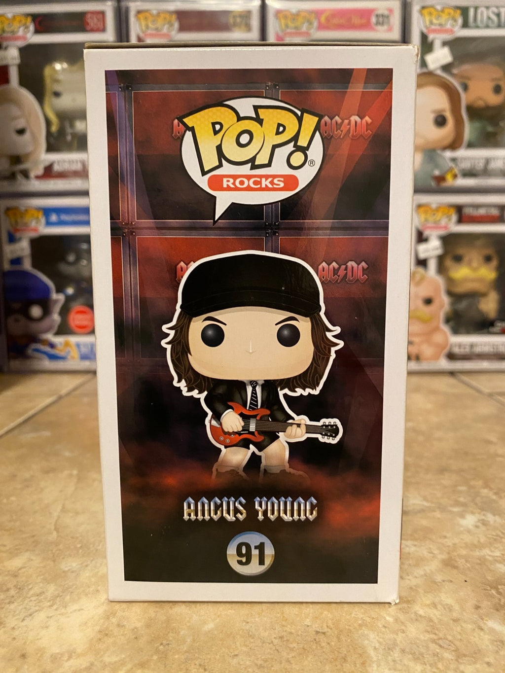 Funko Pop! Pop Rocks Vinyl: Angus Young #91 w Protector