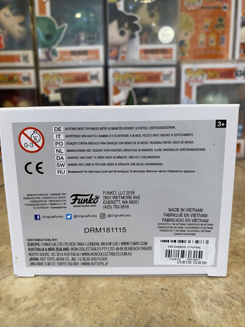 Funko Pop! Dragon Ball Z #529 Android 17 w Protector