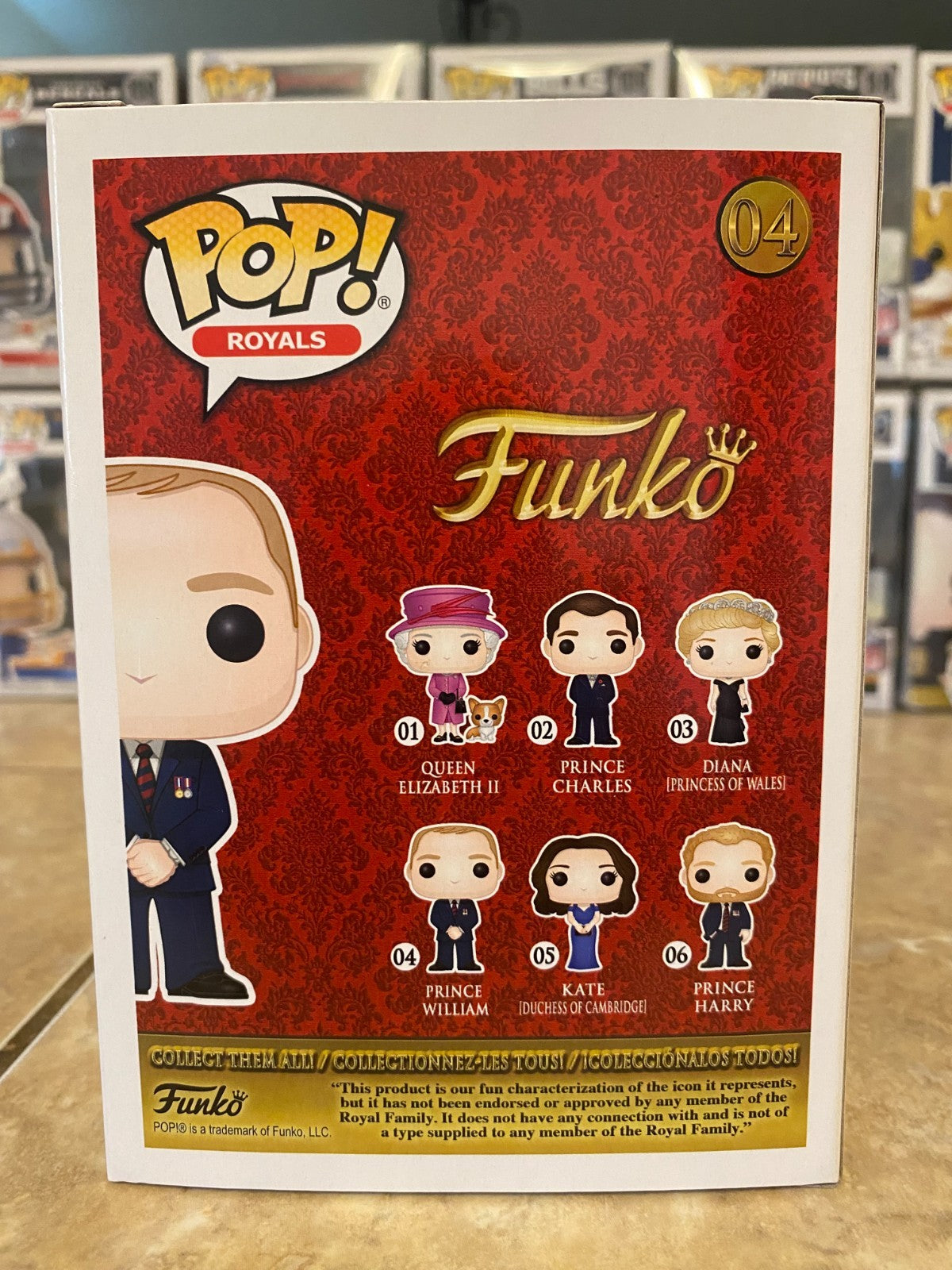 Funko Pop! Vinyl: Prince William, Duke of Cambridge #04 w Protector
