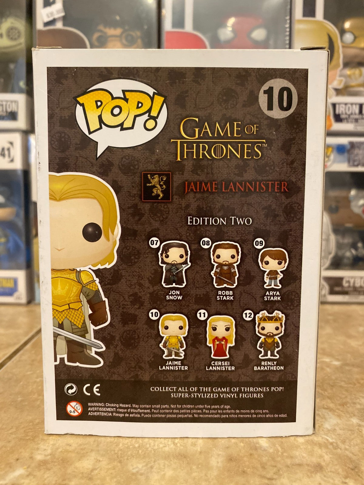 Funko Pop! Vinyl: Game of Thrones - Jaime Lannister #10 W Pop Protector