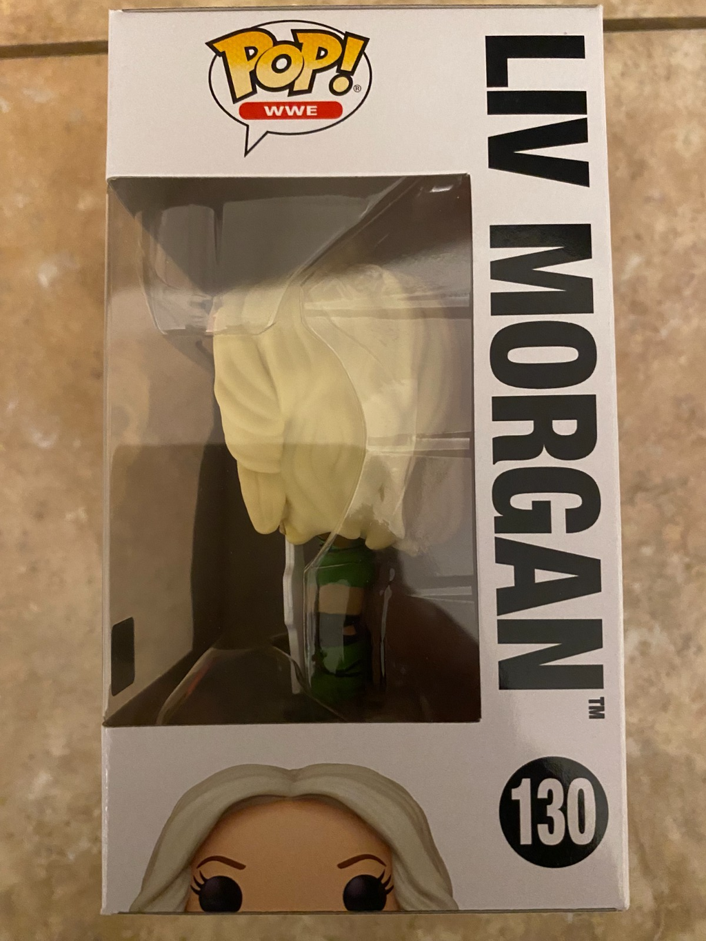 Funko Pop WWE Liv Morgan #130 Figure with Championship Belt w Soft Protector