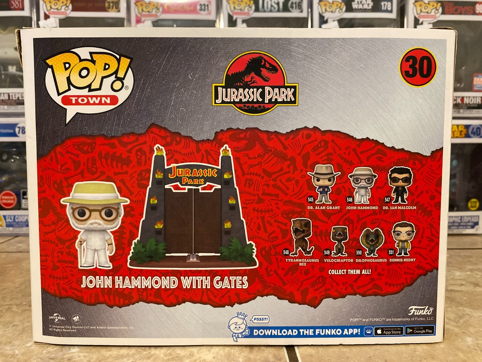 Funko Pop! Town: Jurassic Park - John Hammond with Gates - Target (Exclusive)...