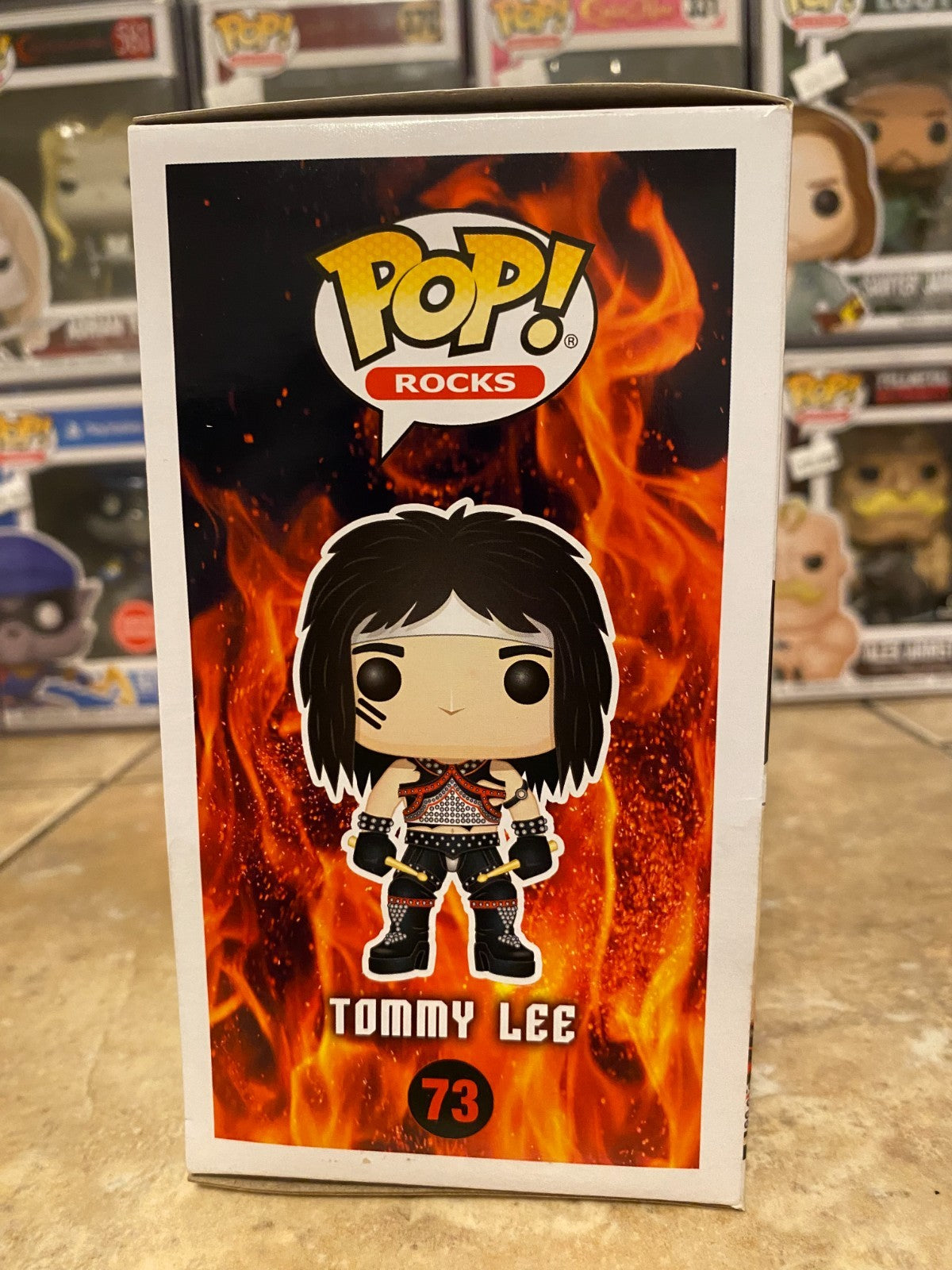 Funko Pop! Rocks Motley Crue - Vaulted Tommy Lee Figure w Box/Screen Damage