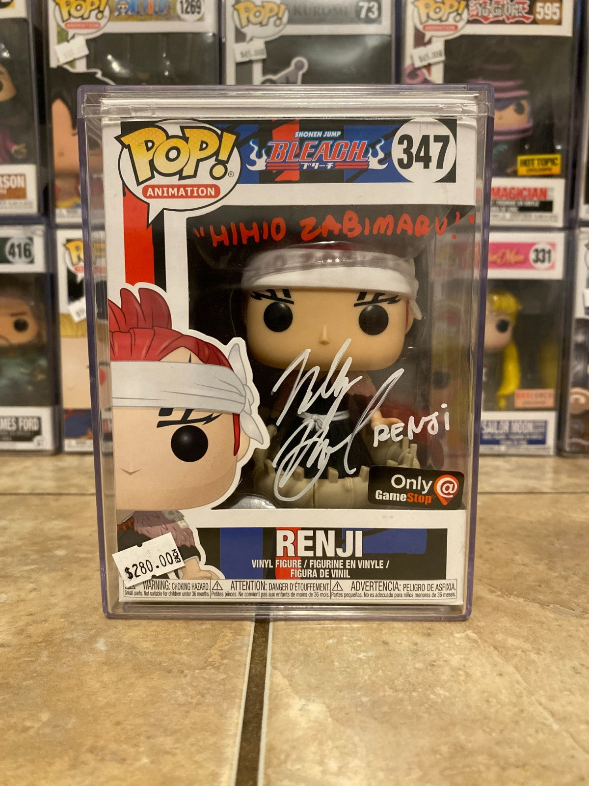 Wally Wingert Autographed Signed Funko Pop! #348 Bleach Renji JSA COA