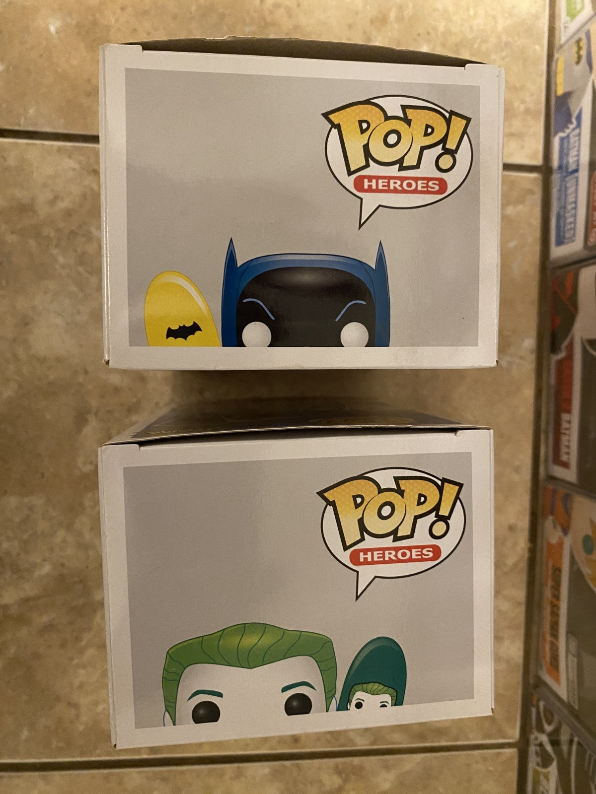 Funko Pop! Batman TV Series - Surf's Up Batman & Joker 2pc Set w/Box Protectors