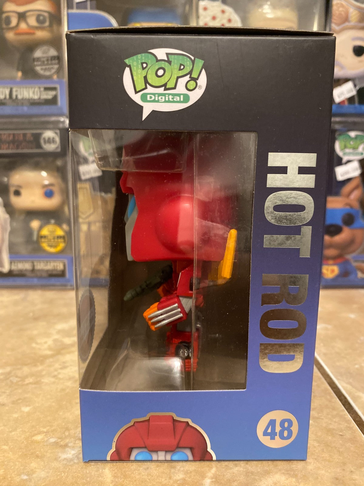 Funko Pop! Vinyl: Transformers - Hot Rod #48 (Digital Pop! Release) w Protector