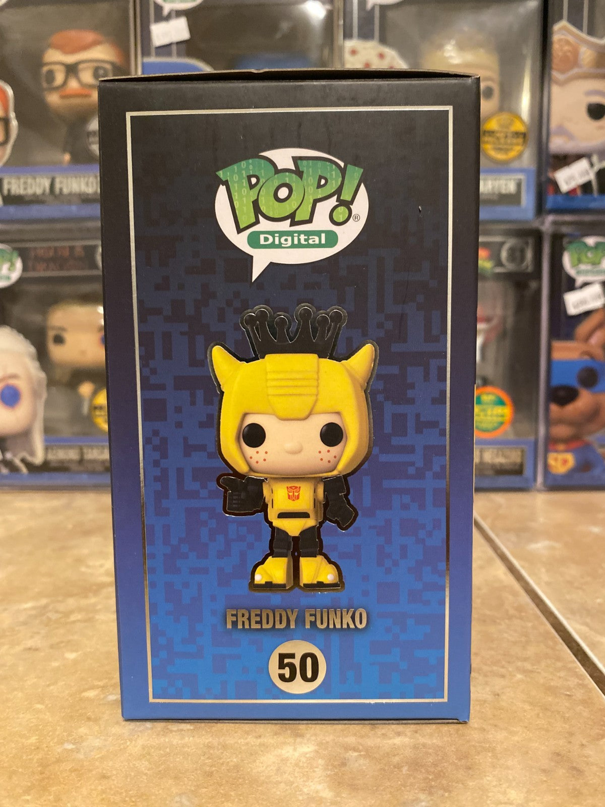 Funko Pop Transformers Freddy Funko as Bumblebee #50 LE 2397 Royalty Digital Pop