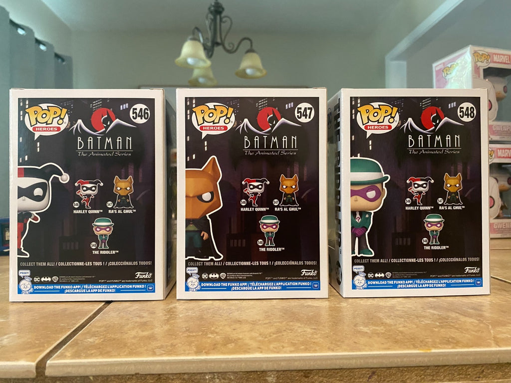 Funko Pop! Batman Animated Series #546 thru #548