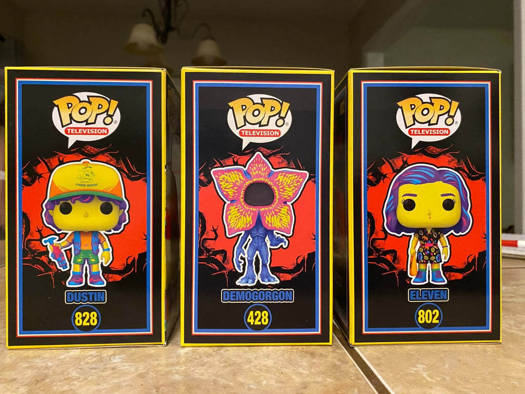 Funko Pop Netflix: Stranger Things - Black Light Set Target Exclusive Bundle