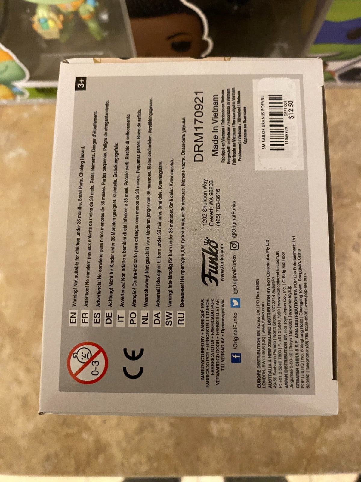 Funko Pop Animation Sailor Moon Sailor Uranus Vinyl Figure #297 w Protector