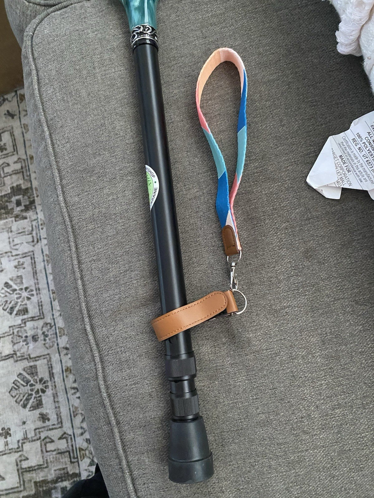 Asterom Walking Cane - Handmade, Ergonomic, 32 Inch