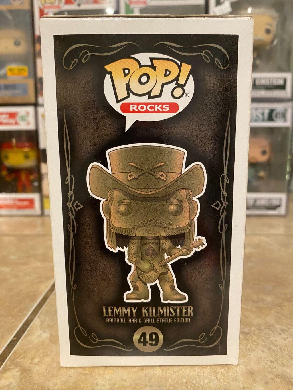 Funko Pop Rocks Lemmy Kilmister Motorhead 49 Gold Hot Topic Exclusive! Protector