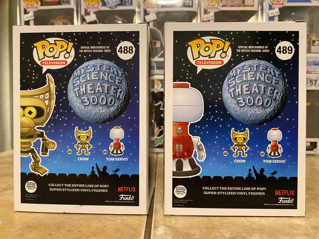Funko Pop! Mystery Science Theater 3000 Set Of 2 Crow & Tom Swervo w Protectors