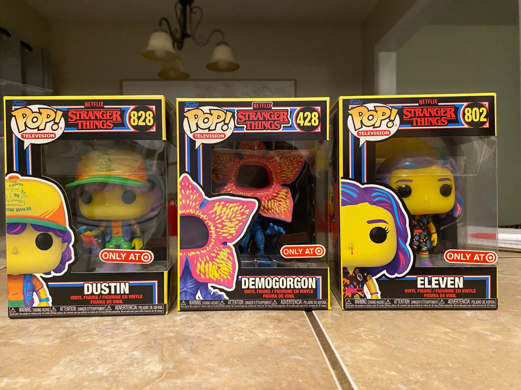 Funko Pop Netflix: Stranger Things - Black Light Set Target Exclusive Bundle