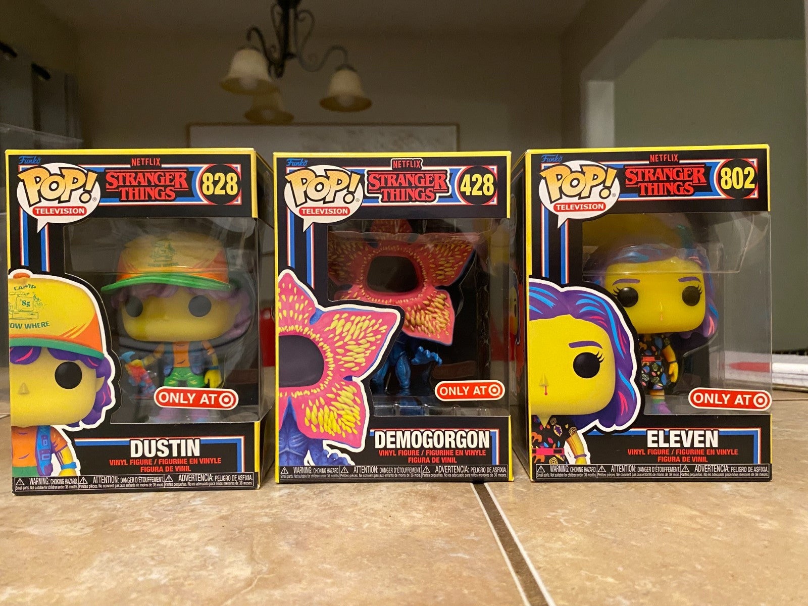 Funko Pop Netflix: Stranger Things - Black Light Set Target Exclusive Bundle
