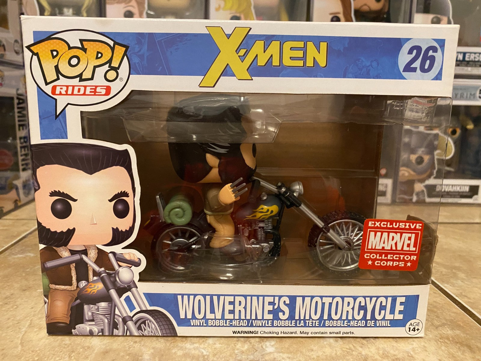 Funko Pop! Marvel X-Men Wolverine's Motorcycle #26 Vinyl Figure Marvel Exclusive