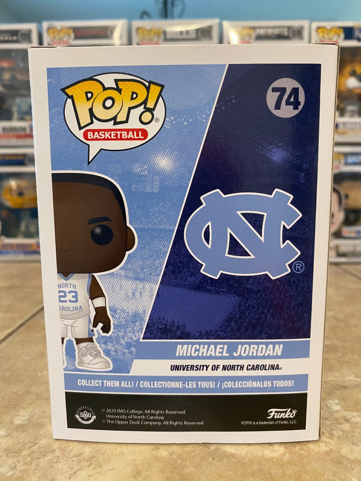 Funko Pop! Vinyl: Michael Jordan #74 North Carolina Exclusive w Protector