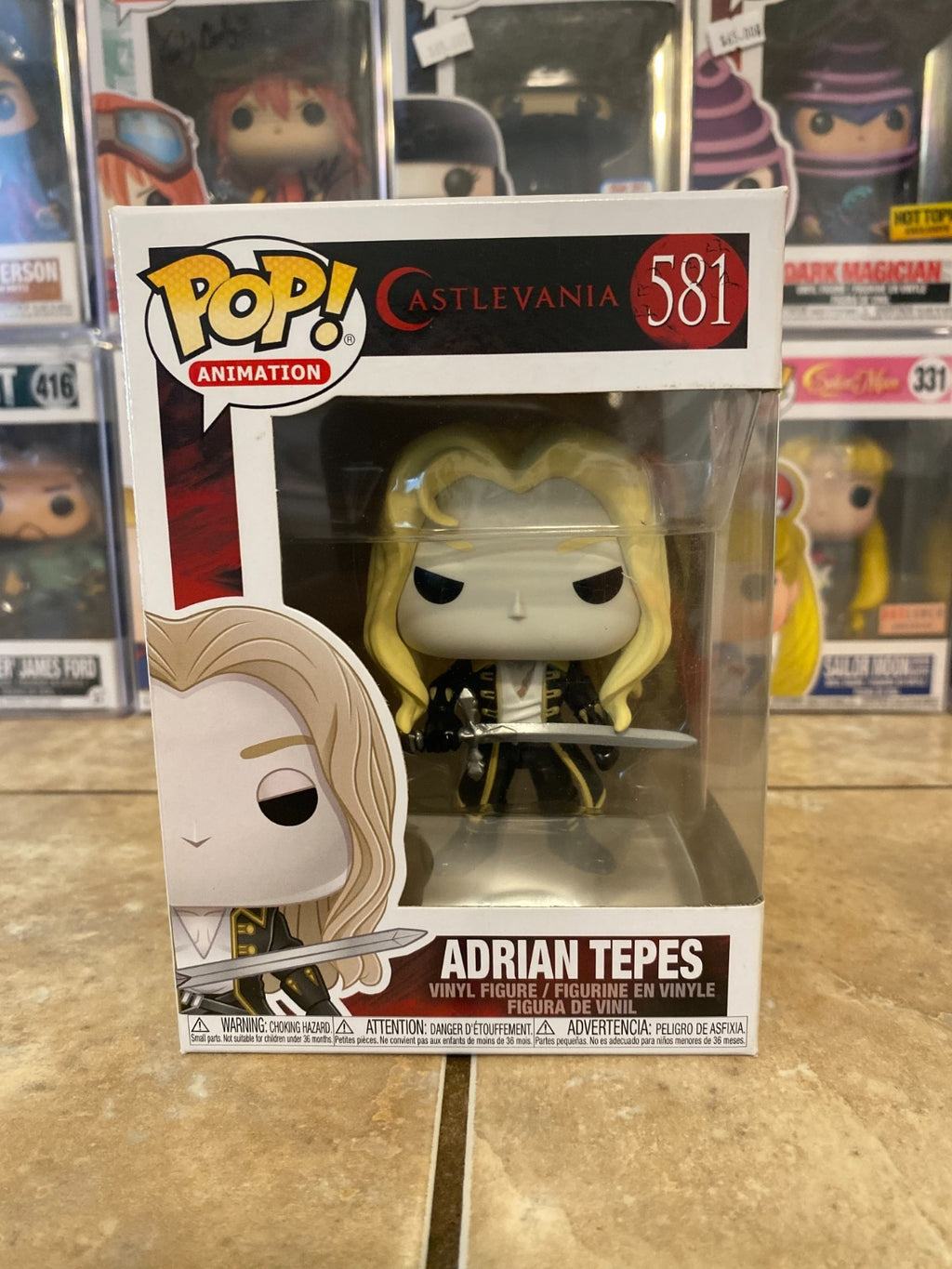 Funko Pop! Animation Castlevania - Adrian Tepes #581 Alucard Vinyl w Protector