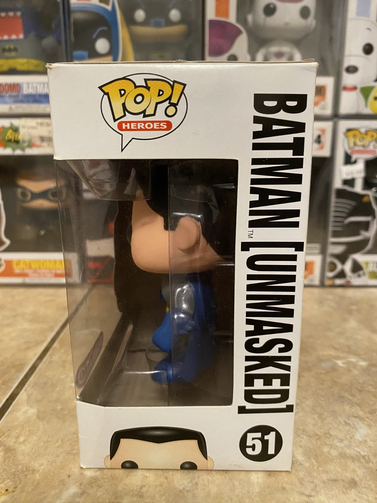 Funko Pop! Batman #51 (Unmasked) Target Exclusive w/Box Protector