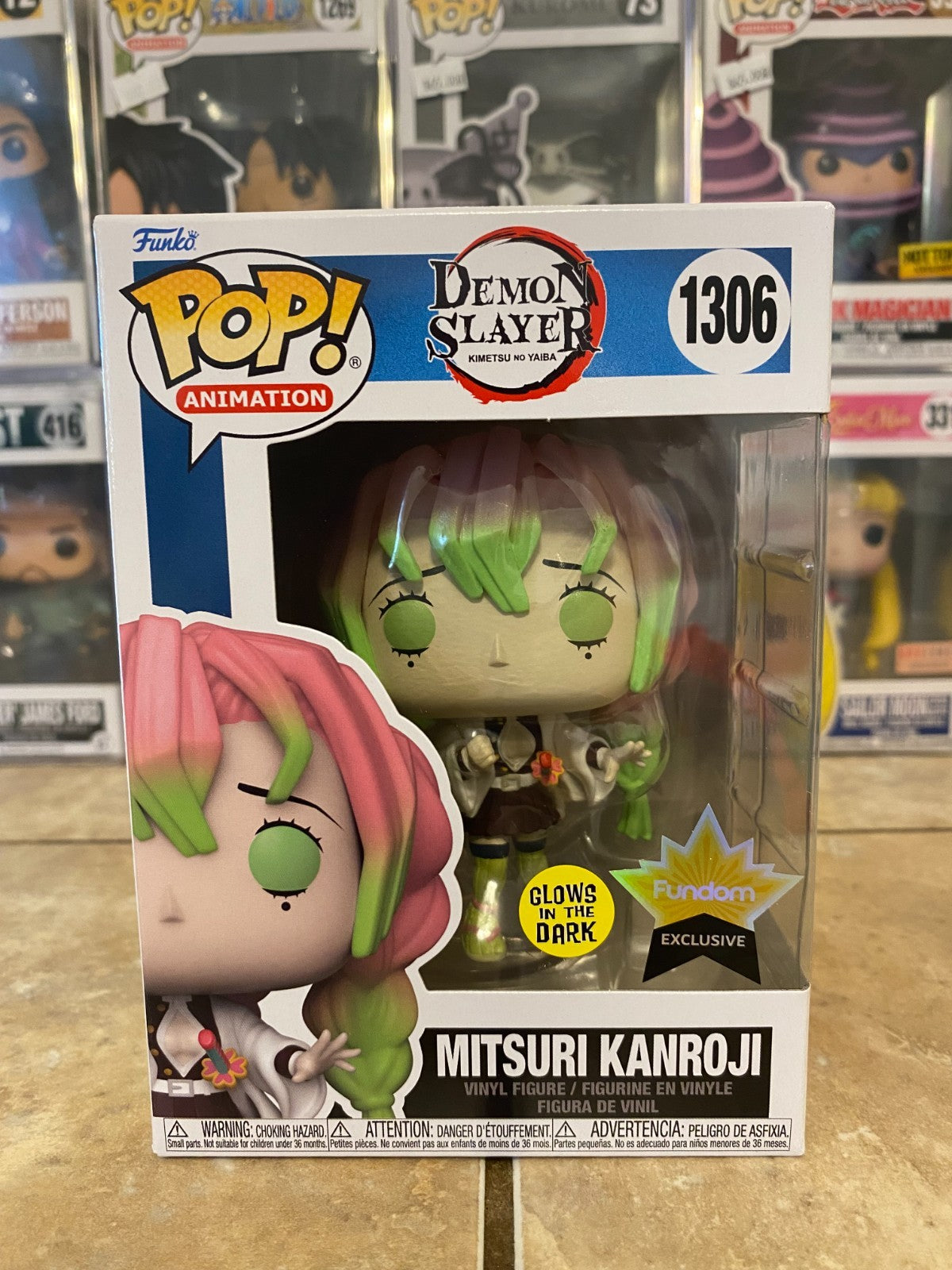 Funko Pop! Demon Slayer Mitsuri #1306 Glow Fundom Exclusive with Protector