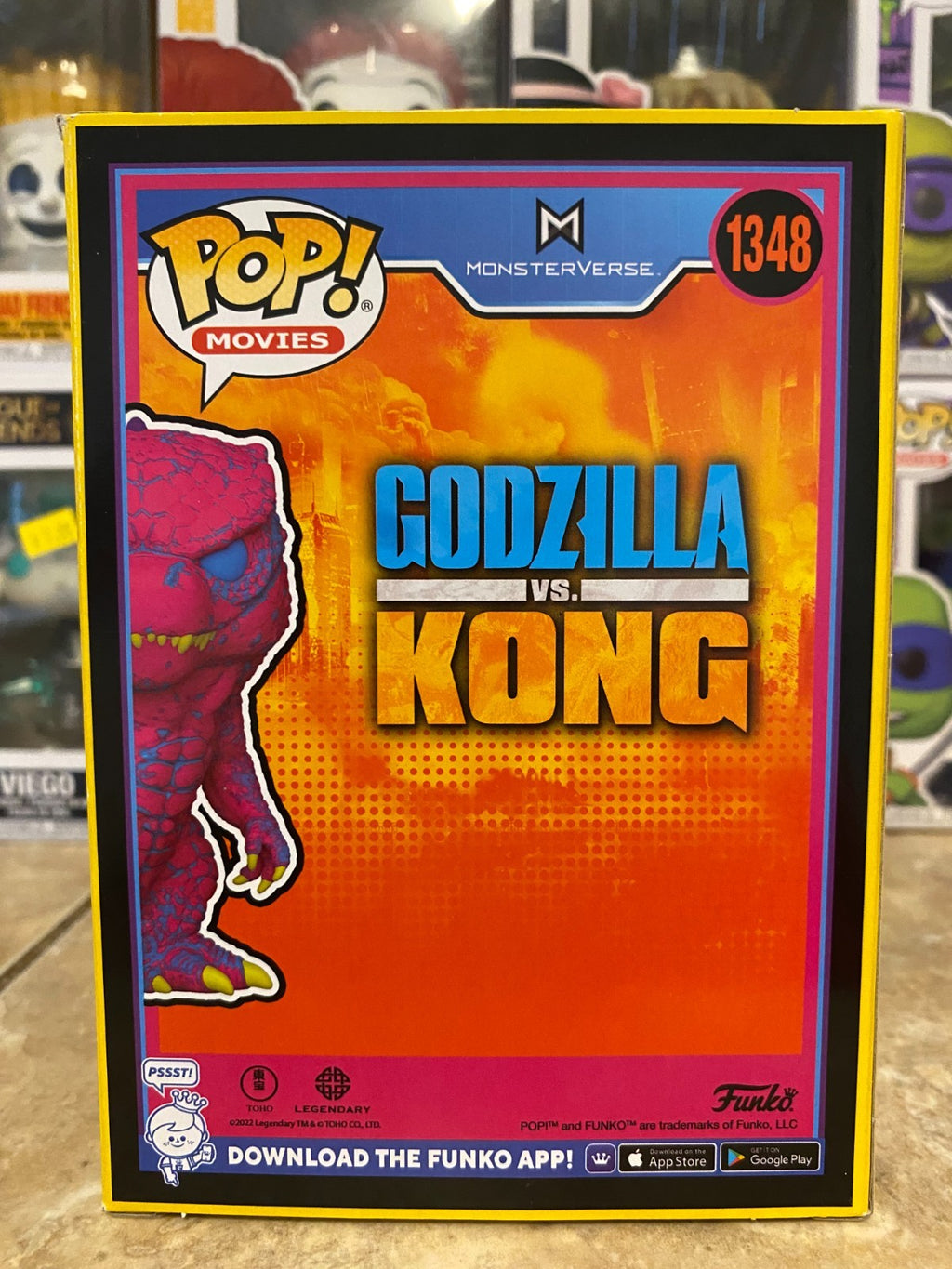 Funko Pop! Vinyl: Godzilla #1348 (Black Light) - Entertainment Earth Exclusive