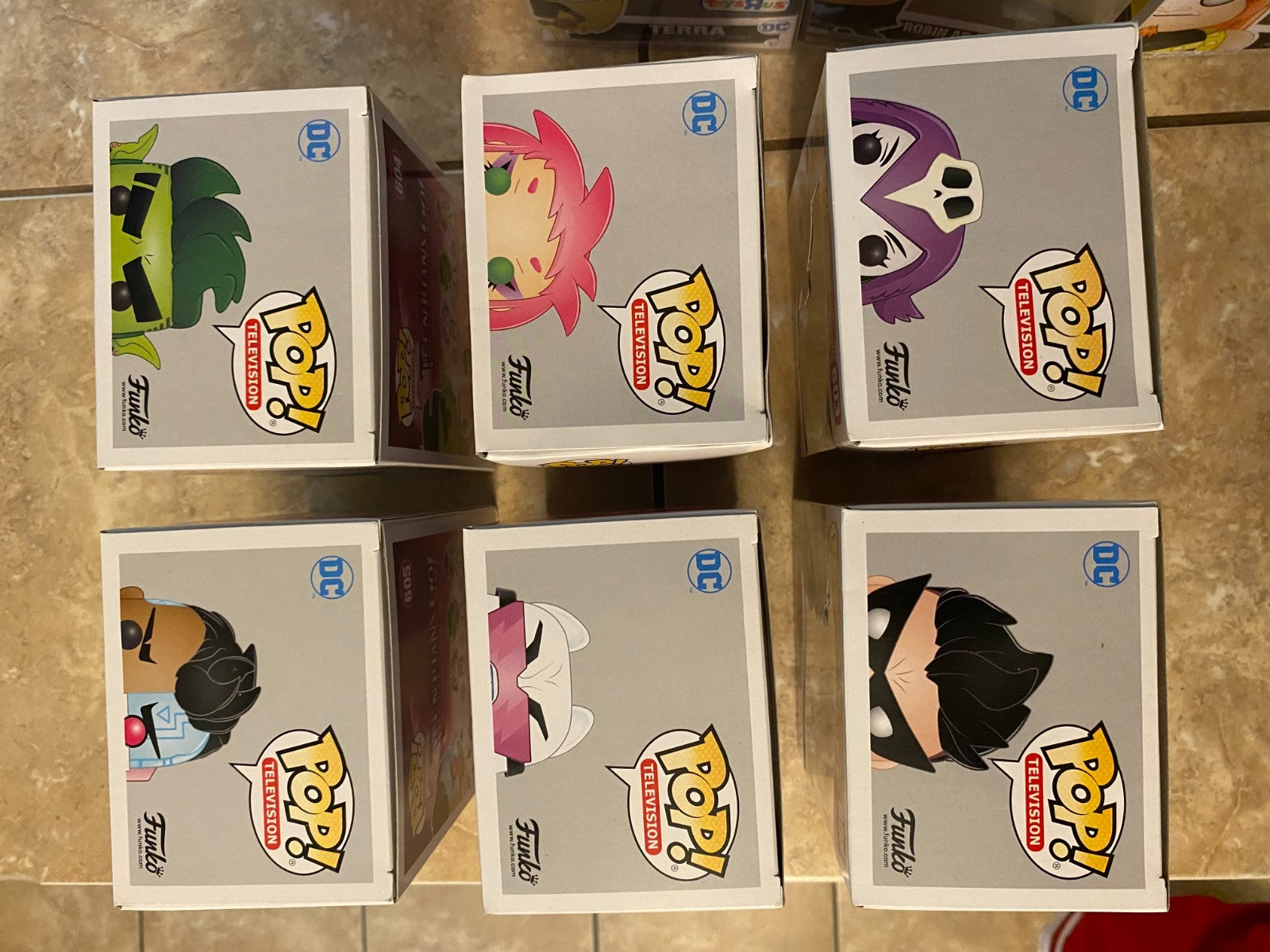 Teen Titans Go! Funko Pop! Vinyl Figures Set of 6 #603 thru #608