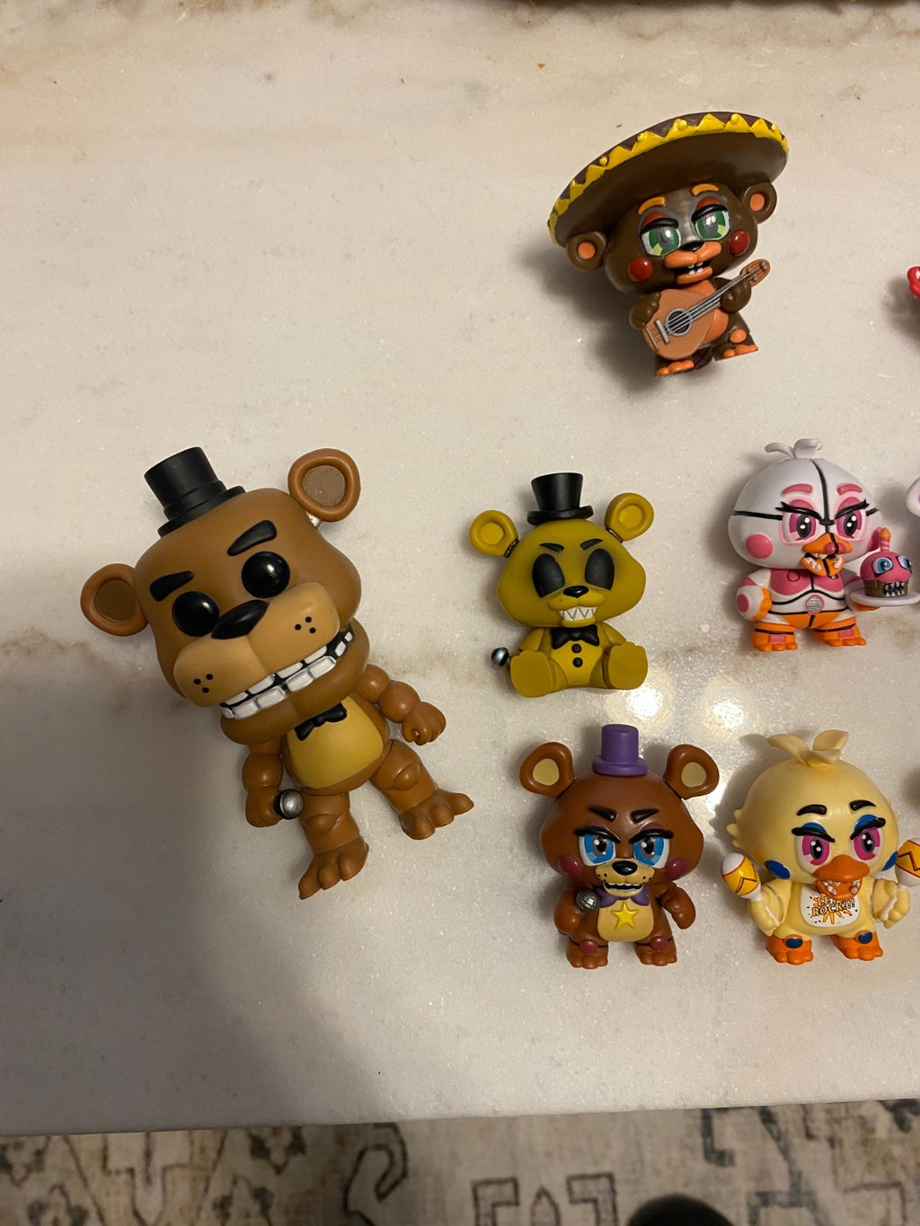 EXCLUSIVE!!! FNAF Funko Mystery Mini Lot w Rare 1/24 Mangle & Flocked Springtrap