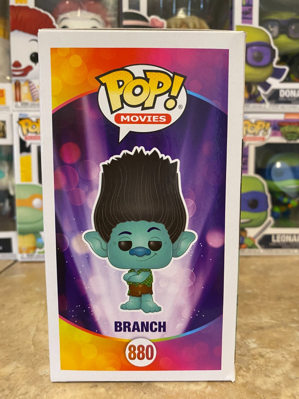 Funko POP! Trolls World Tour *BRANCH* Limited Edition CHASE #880 w Protector