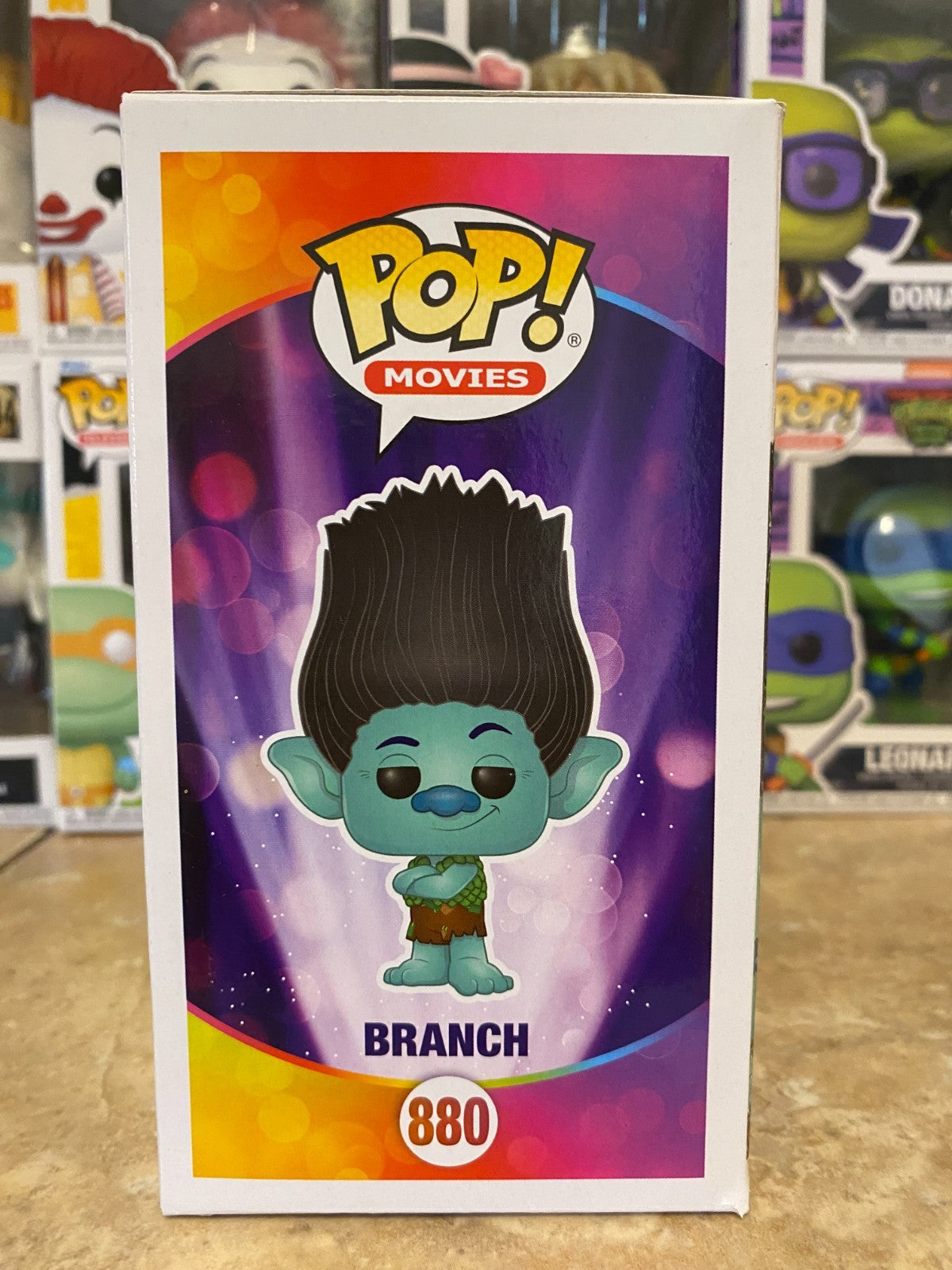Funko POP! Trolls World Tour *BRANCH* Limited Edition CHASE #880 w Protector