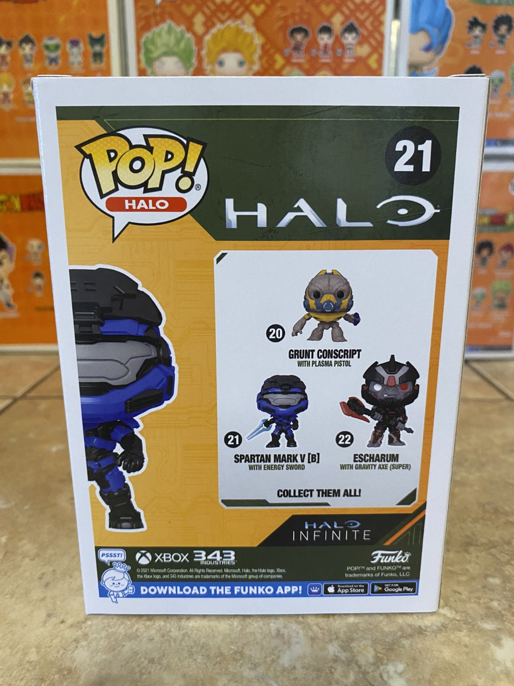 Funko Pop! Vinyl: Halo - #21 Spartan Mark V with Energy Sword (Chase)w Protector