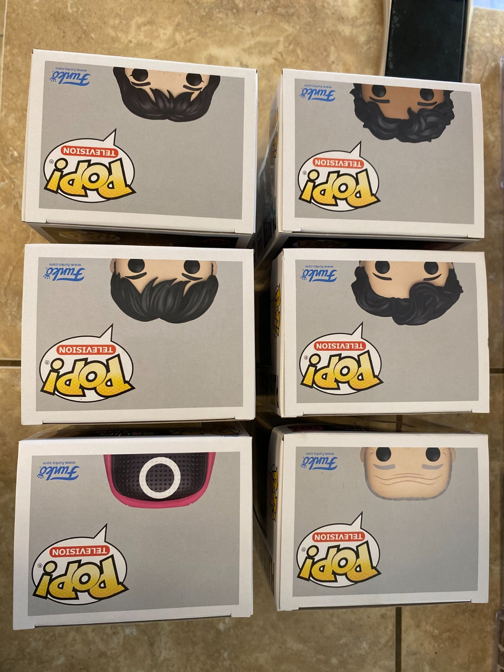 Funko Pop! Squid Game Complete Set of 6 Figures #1221–1226 w Protectors