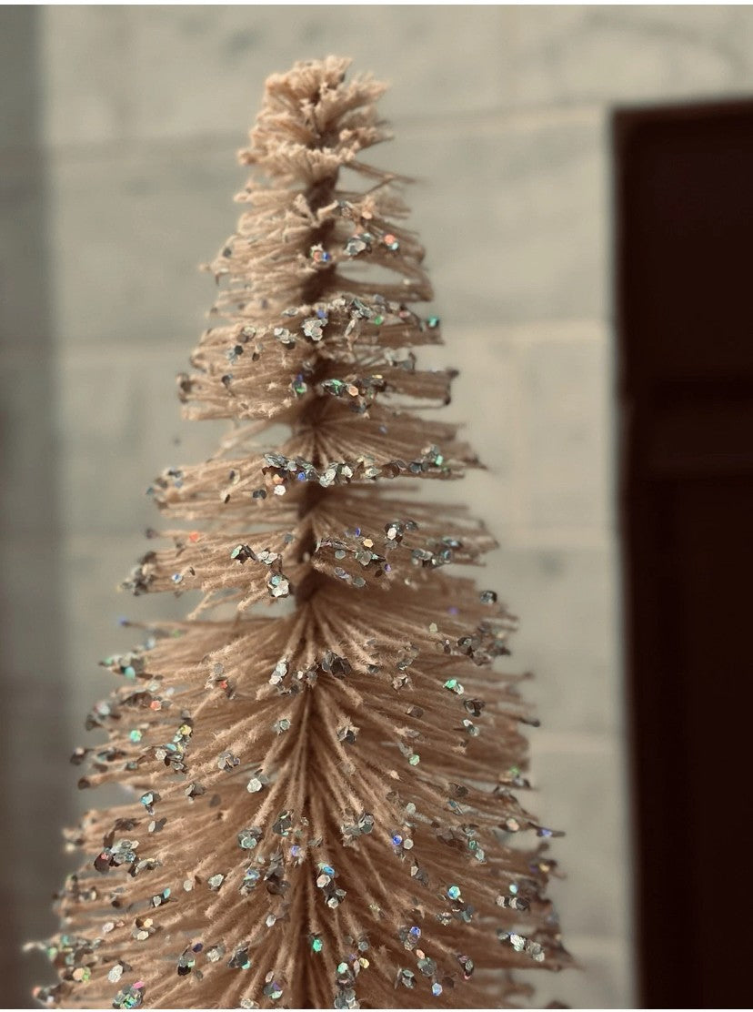 NWT Wondershop Target 2024 PInk Large Christmas Bottle Brush Tree Sculpture 36"