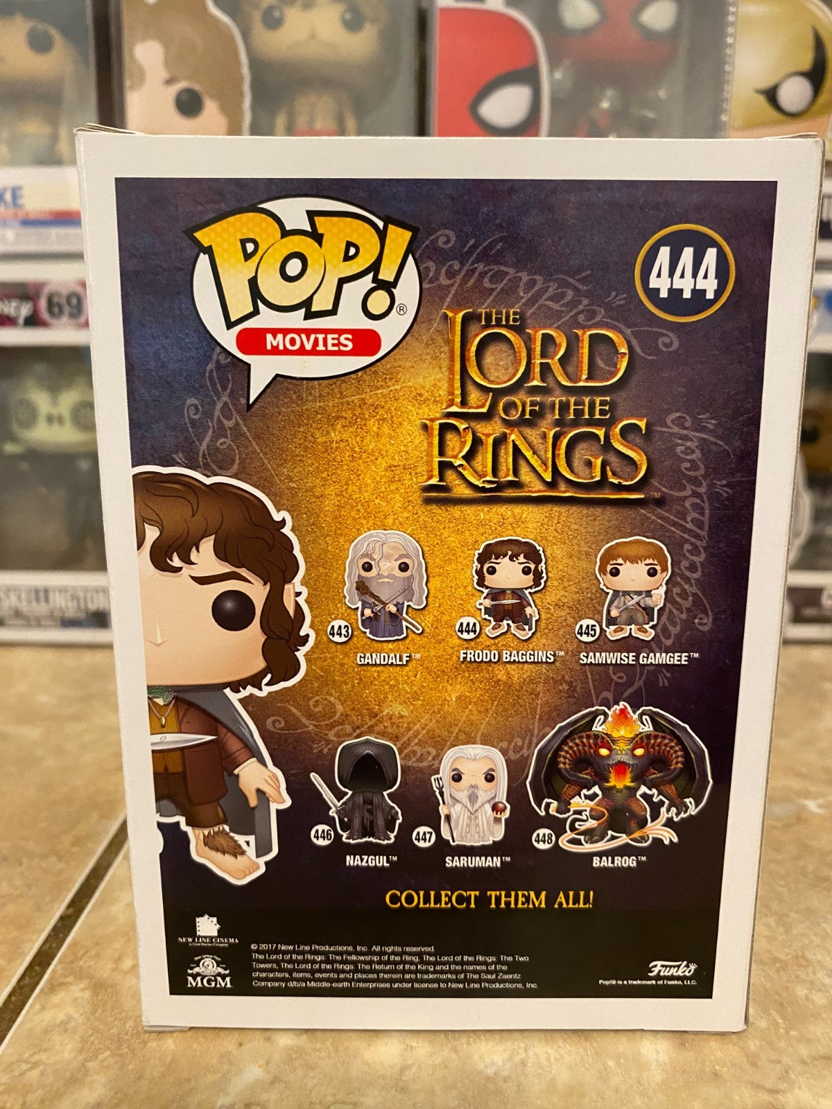 Funko Pop! FRODO BAGGINS (Glow Chase) - The Lord of the Rings - 444 w Protector