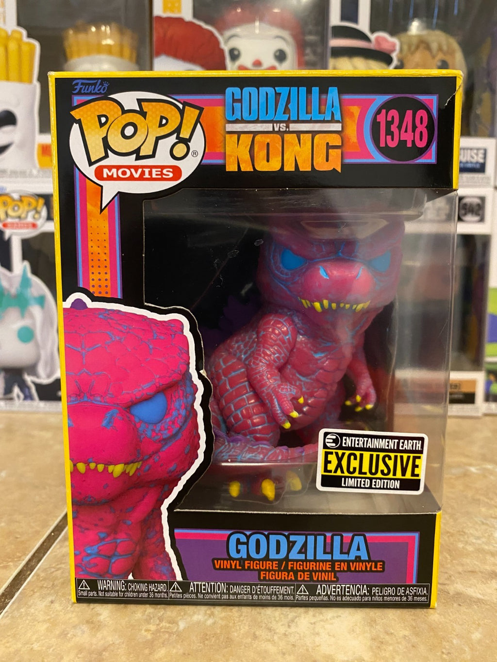 Funko Pop! Vinyl: Godzilla #1348 (Black Light) - Entertainment Earth Exclusive