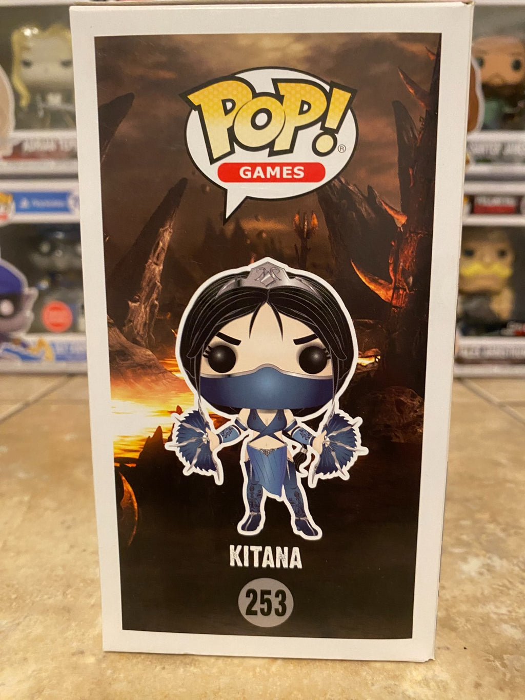 Funko Pop! Games Mortal Kombat X #253 Vaulted Kitana Vinyl Figure w Protector