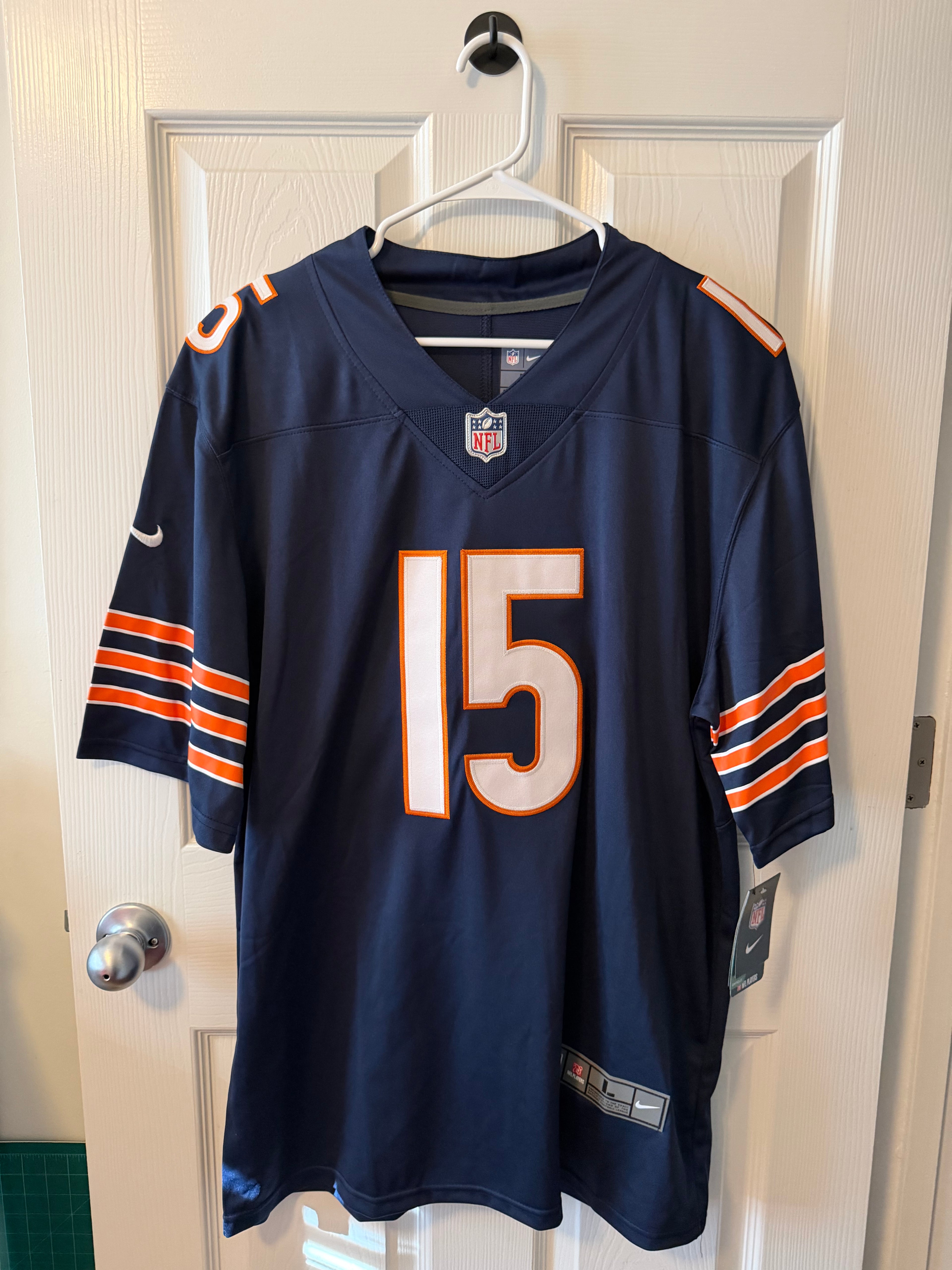 Chicago Bears #15 Rome Odunze (Stitched/Large Adult) Jersey