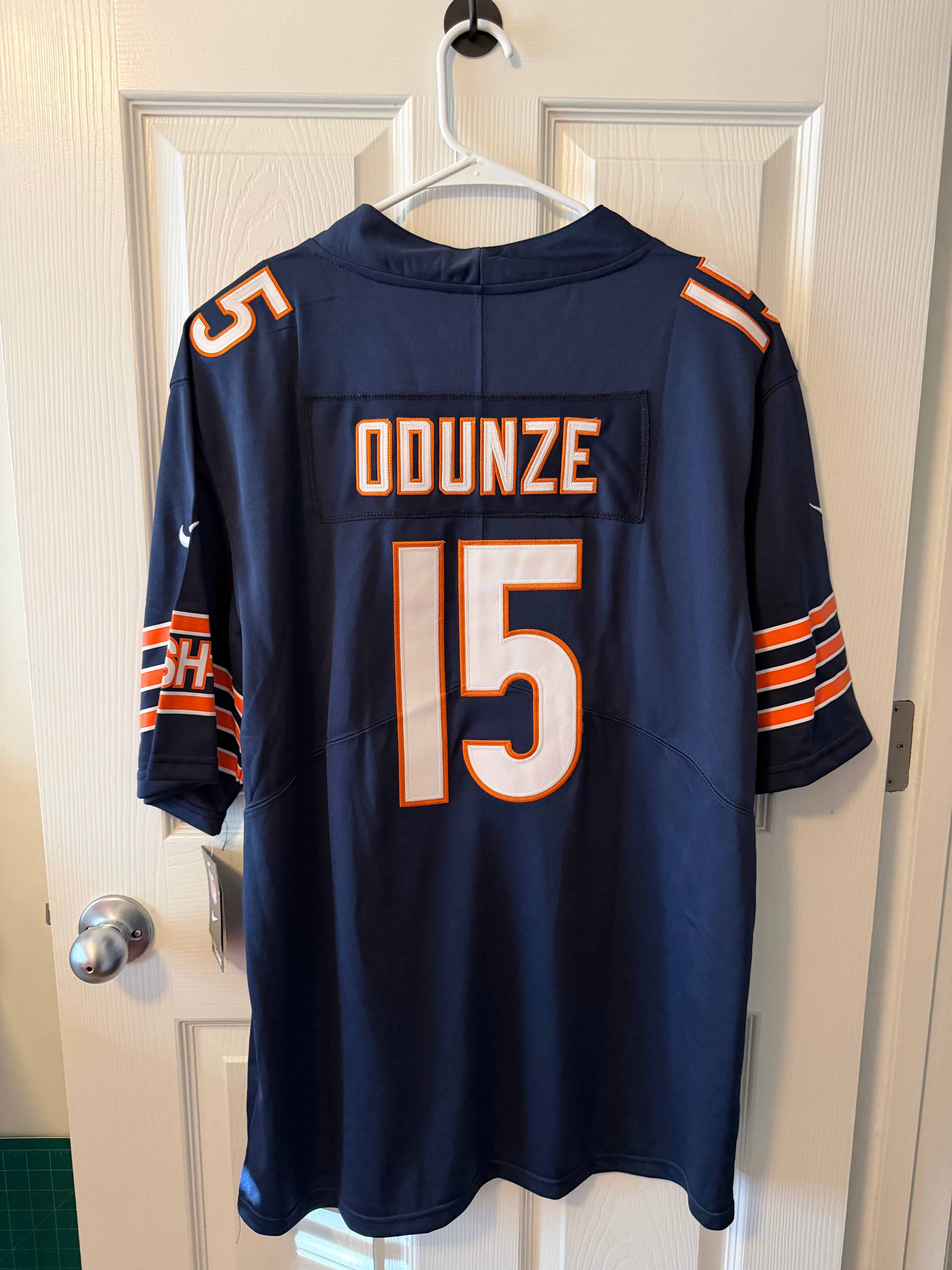 Chicago Bears #15 Rome Odunze (Stitched/Large Adult) Jersey